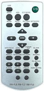 miracles in hand RM-PJ6 RM-PJ7 RM-PJ8 PROJECTOR Remote Compatible with ...