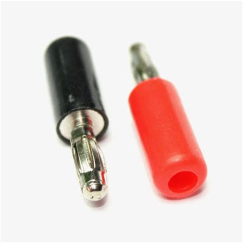Banana Plug 4mm Male Terminal Connector (Red & Black Pair ...
