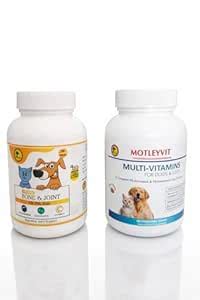 Petheeds Motleyvit + Bone & Joint Chewable Tablets Combo, Multivitamin ...