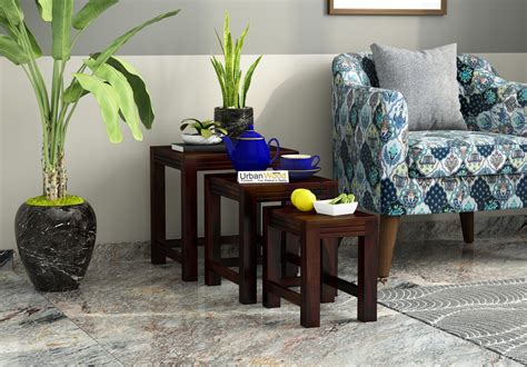 Scallion Nested Tables (Walnut Finish)