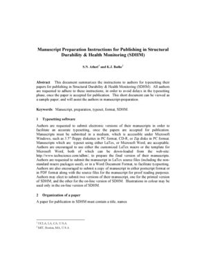 Fillable Online Manuscript Preparation Instructions for Publishing in ...