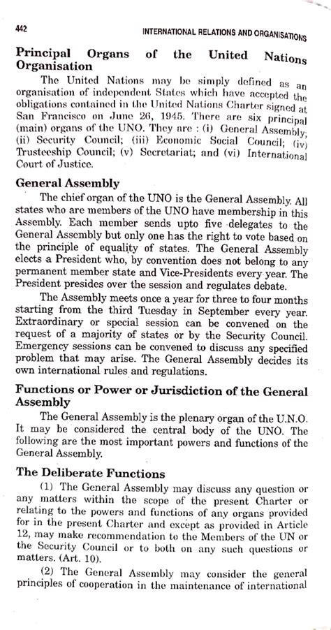 General Assembly (UN) - Functions and Powers Explained - Studocu