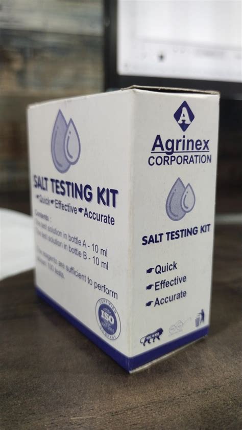 AGRINEX CORPORATION Iodized salt testing kit/100 tests each pack ...