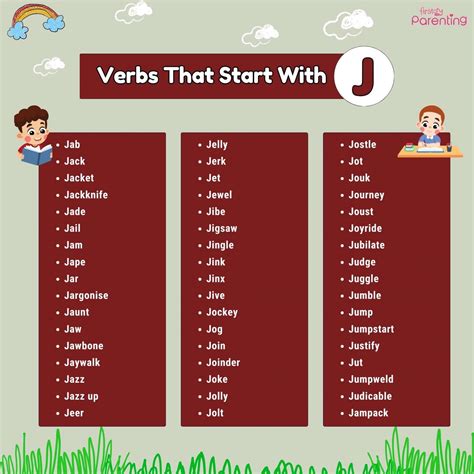 Verbs That Start With J in English (With Meanings & Examples)