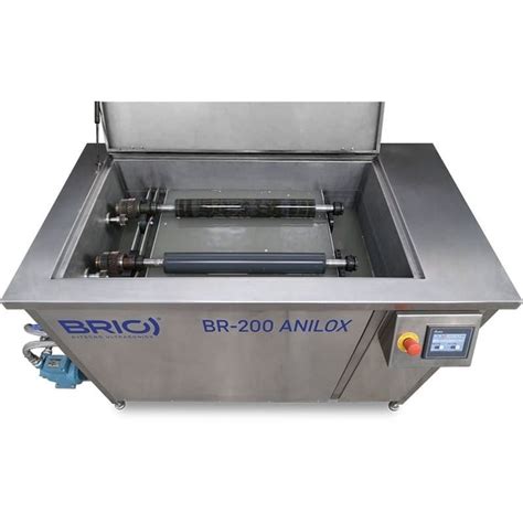 Anilox roller cleaning machine - BR-200 ANILOX - BRIO Ultrasonics ...