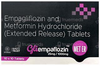Gliempaflozin Met Er 25mg1000mg Tablet 10 - Uses, Side Effects, Dosage ...