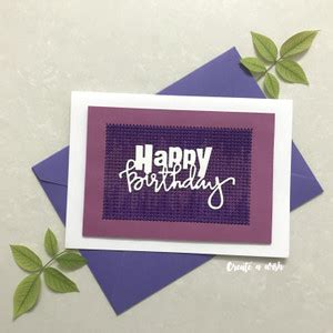 Create A Wish 'Happy Birthday' Handcrafted Thread Art Greeting Card (21 ...