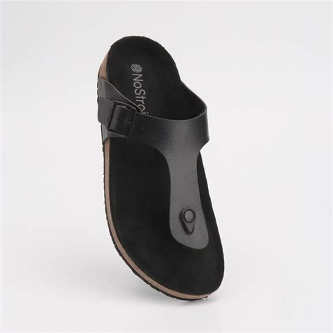 Thong Cork Formal Sandals for Men – Bold Black | Stylish & Comfortable