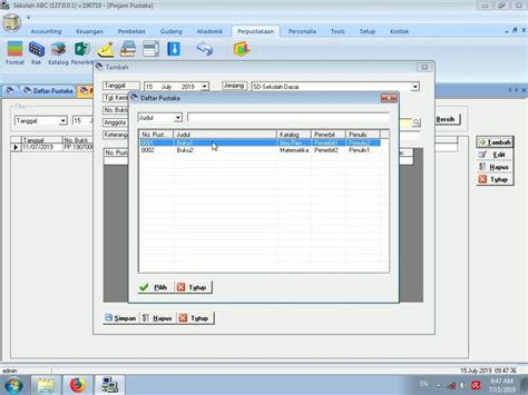 Image result for Form Pinjam Buku Java GUI