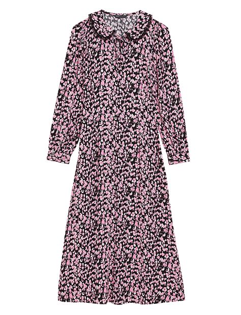Buy Printed Collared Midi Tea Dress at Marks & Spencer