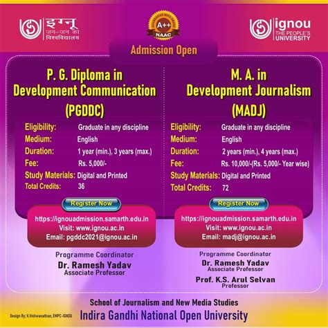IGNOU-RC-Bhubaneswar - Student Corner - New Programmes