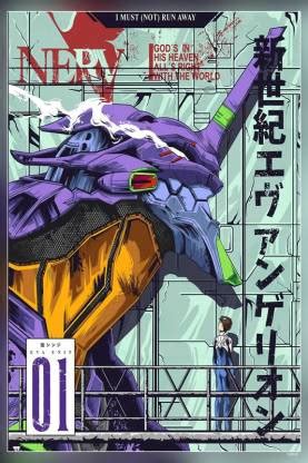 Neon Genesis Evangelion Anime Boys Fan Matte Finish Poster Paper Print ...