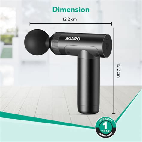AGARO 33718 Signify Handheld Percussion Massage Gun, Portable, 4800mAh ...
