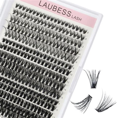 LAUBESS Lash Clusters - 300 Pcs Individual Eyelash Extension Kit Mix ...