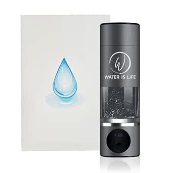 Premium Waterproof Hydrogen Water Ionizer Bottle with LED Light ...