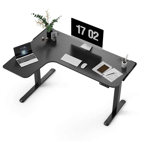 EE EUREKA ERGONOMIC Standing Desk,Electric Height Adjustable L Shaped ...