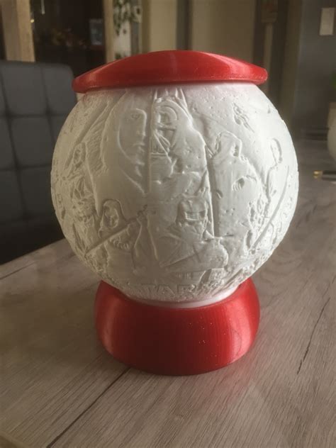 Fichier STL lampe sphère lithophanie star wars・Objet pour impression 3D ...