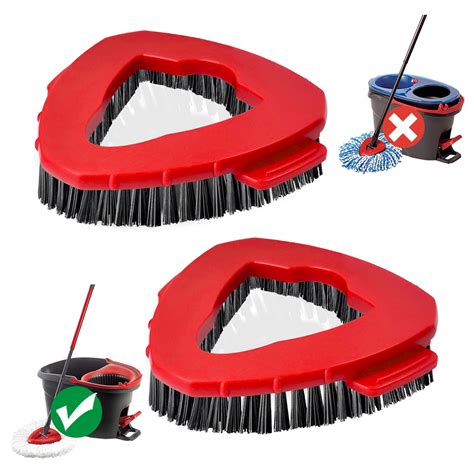 Spin Mop Scrub Brush Compatible with Vileda EasyWring 1-Tank System ...