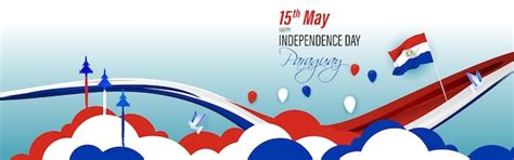 Illustration vectorielle pour Happy Independence Day Paraguay | Vecteur ...