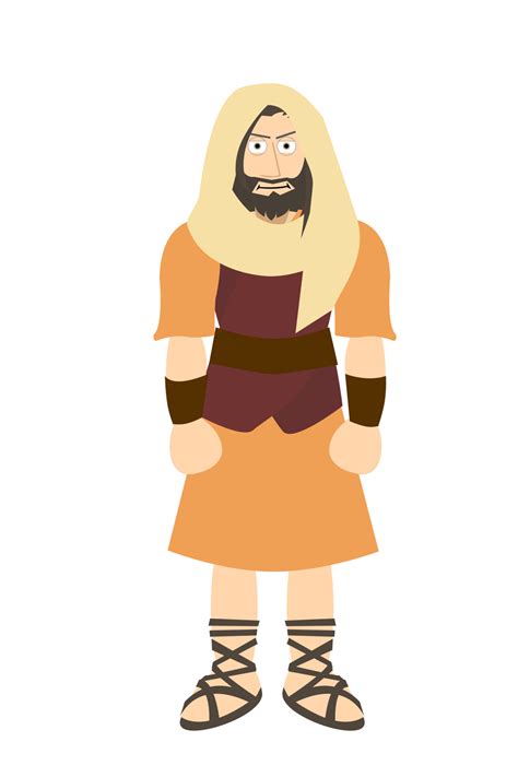 Cartoon Bible Character - Simon the Zealot 23251581 PNG