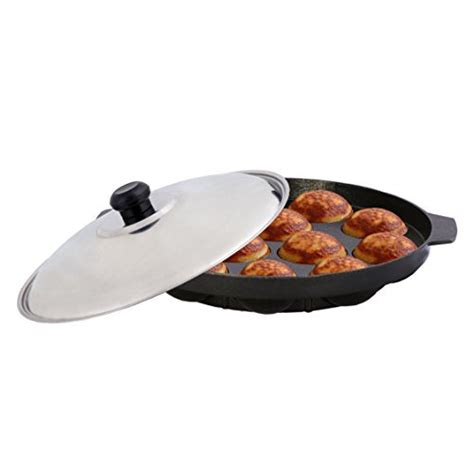 Top Rated Nonstick Appam Patra 12 Pcs with Lid By Sumeet Cookware