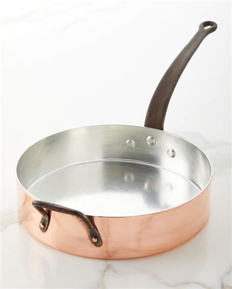 Duparquet Copper Cookware Solid Copper Saute Pan with Silver Lining ...