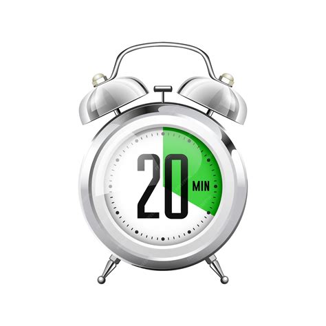 Premium Vector | Vector timer for 20 minutes