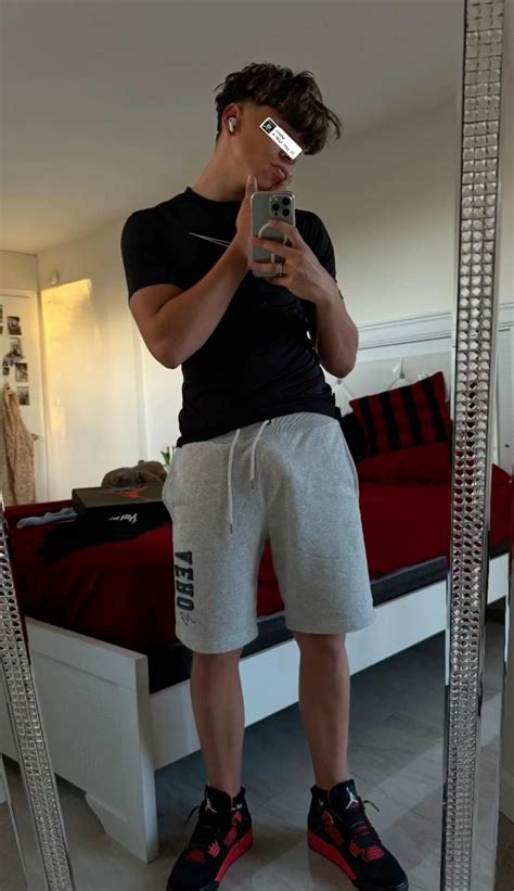 Grey Sweat Pants Bulge