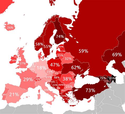 Thoughts on this map: Percentage of Europeans Who Would Defend Their Countries : r/MapPorn