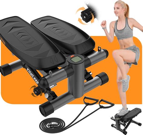 VitalLeap Steppers for Exercise, 16-Level Adjustable Resistance Stair ...