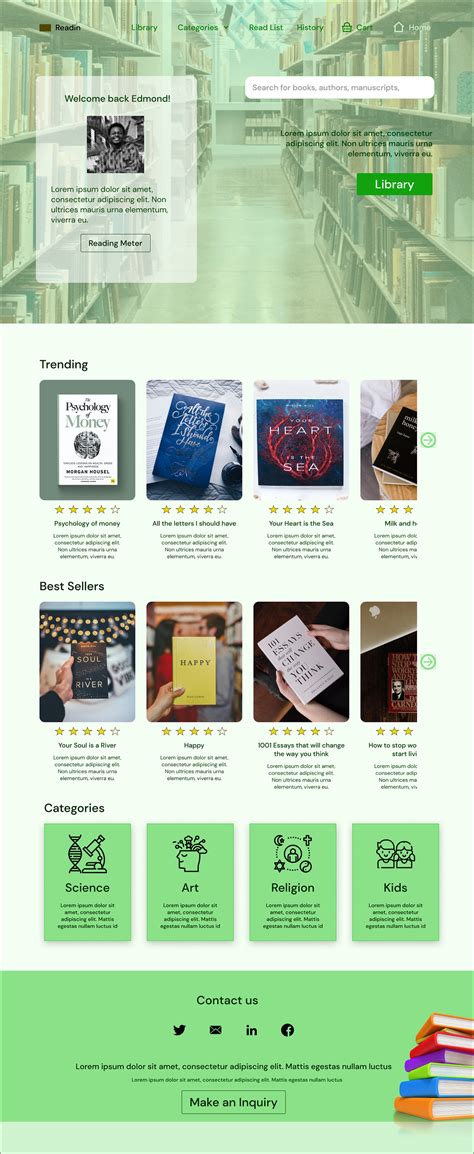 Library Website Design 的图像结果