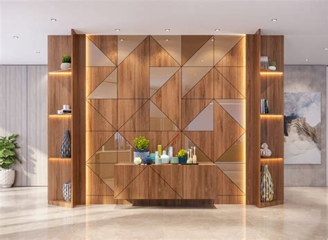 Diagonal Geometric Wall design