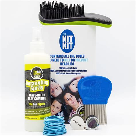 The Nit Kit All-In-One Head Lice Treatment Kit, Removes Nits & Eggs ...