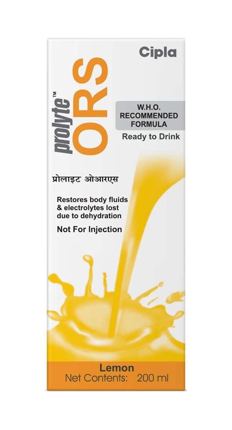 Prolyte ORS Lemon Drink 200 ml Price, Uses, Side Effects, Composition ...