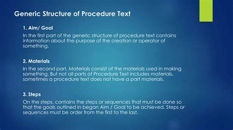 Procedure Text | PPTX