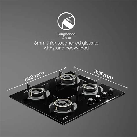 Crompton SensoSafe Gas Hob DC 60cm 4 Burner - HOB-SSDC604-MBL | Rogue ...