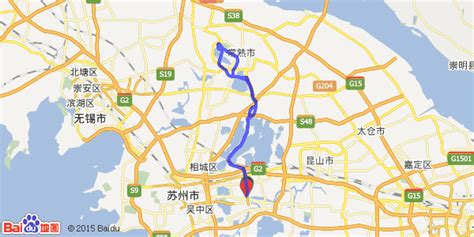梅堰镇到常熟驾车路线