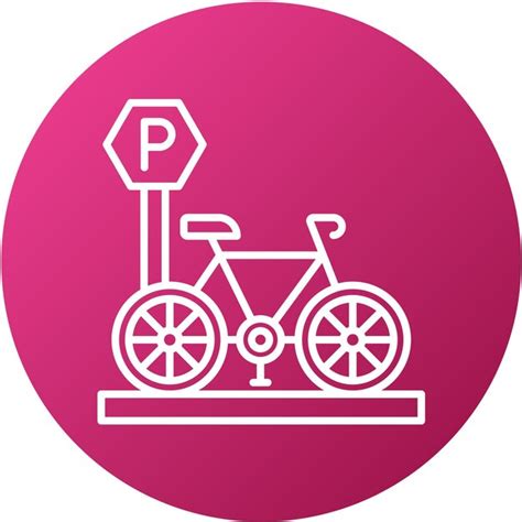 Vector design bicycle parking icon style | Premium Vector