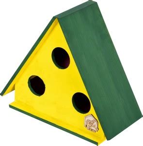 Cket Bird House Nest Bird breeding Box Triangle with Divided Holes For ...