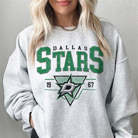 Vintage 90s Dallas Stars Shirt, Crewneck Dallas Stars Sweatshirt, Stars ...