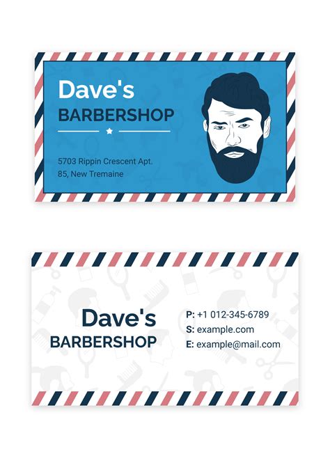 Barber Business Card Template