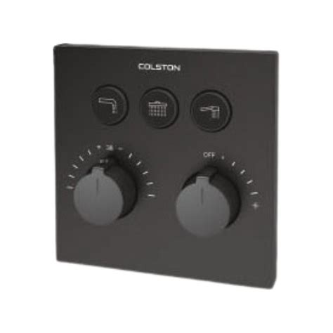 Colston 3 Way Thermostatic Diverter Lexa LEXA BLACK UNI-MAXX CONTROL ...