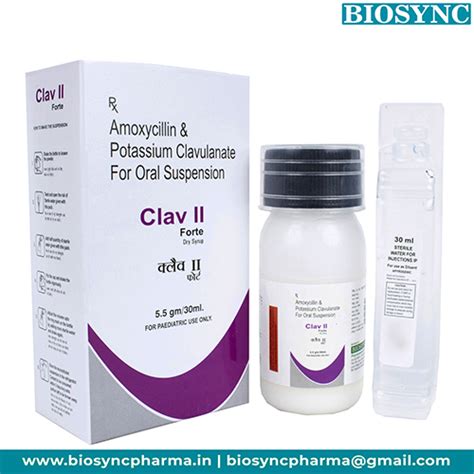 Clav II Forte - Amoxycillin & Potassium Clavulanate For Oral Suspension ...