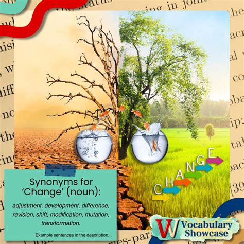 Synonyms for 'Change' |Vocabulary Showcase| — Wright English
