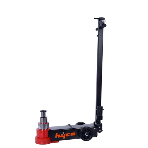 Hyco 50/25 Ton Air Operated Pneumatic Hydraulic Heavy Duty Trolley Jack ...