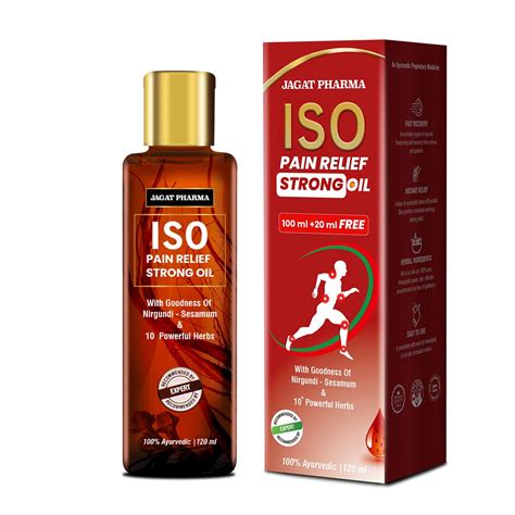 Jagat Pharma Ayurvedic Iso Pain Relief Strong Oil 120ml - for Joints ...
