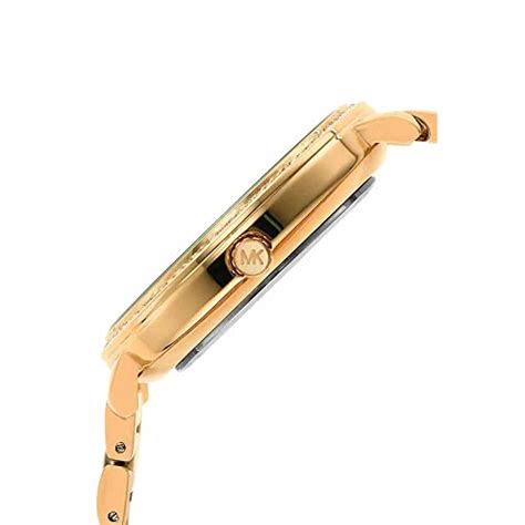 Buy Michael Kors Womens 39 mm Pyper Black Dial Stainless Steel Analog ...