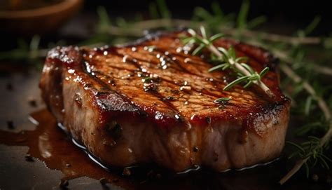 Steak grillé frais et tendre prêt à manger à l'extérieur festin d'été ...