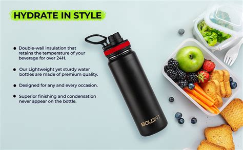 Boldfit Stainless Steel Water Bottle Hot & Cold Thermos Flask ...