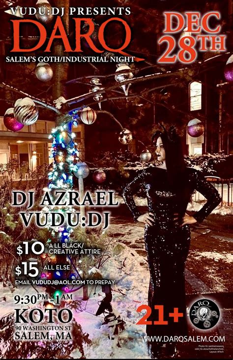 DARQ ft DJ Azrael & Vudu:DJ, and Dr. DK, Koto Asian Fusion, Salem, 28 ...